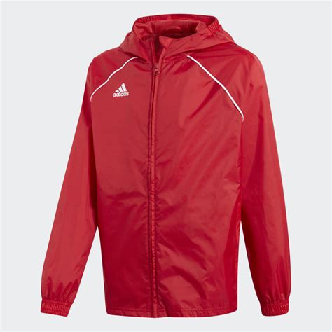 adidas regenjacke kinder rot|Adidas Core 18 Rain Jacket Kids .